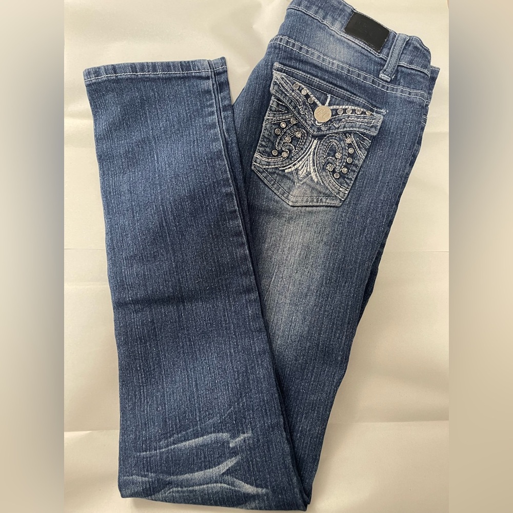 Blue Embellished skinny Women Jeans